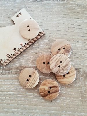 Olive tree buttons 23mm