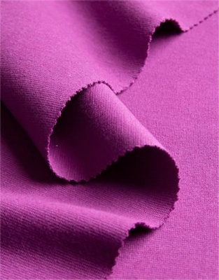 GOTS certified cuff fabric in a tube - berry pink