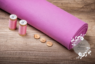 GOTS certified cuff fabric in a tube - pink