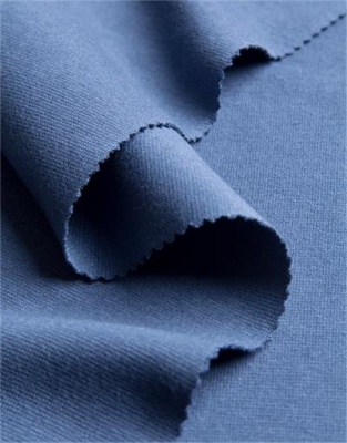 GOTS certified cuff fabric in a tube - dark blue