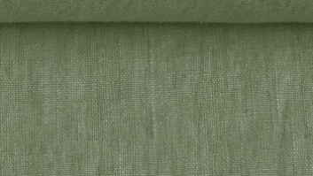 Softened, 100% linen fabric - khaki