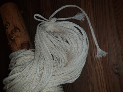 100% linen twine thread cord - natural white - 7 mm