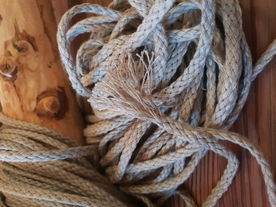 100% linen twine thread cord - natural - 7 mm