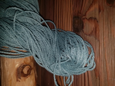 100% linen twine thread cord - sea teal - 2 mm