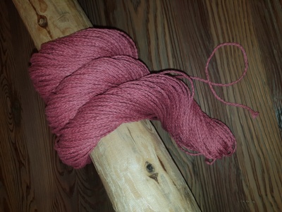 100% linen twine thread cord - rose pink- 2 mm