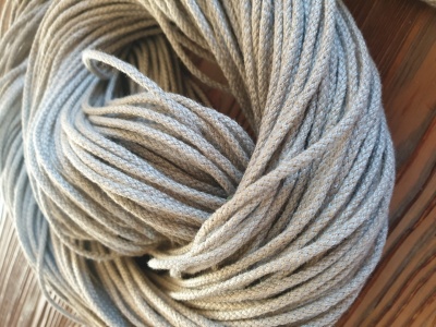 100% linen cord - natural - 3 mm