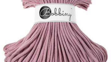 Bobbiny Pītā aukla- Premium 5mm/100m- dusty pink