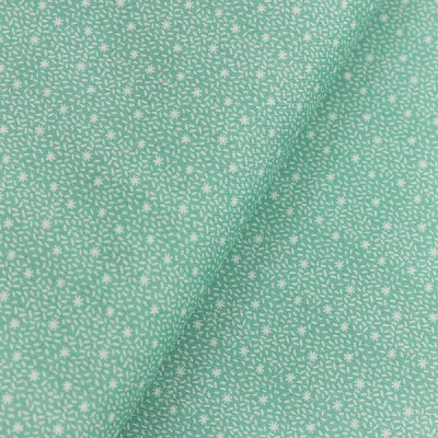 100% organic cotton poplin collection - ''Lovely&Small'' - confetti - sea blue-green