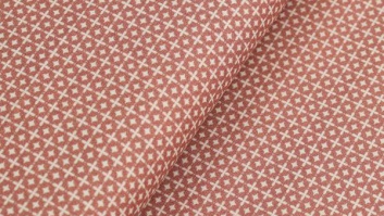 100% organic cotton poplin collection - ''Lovely&Small'' - cross stitch pattern - old pink