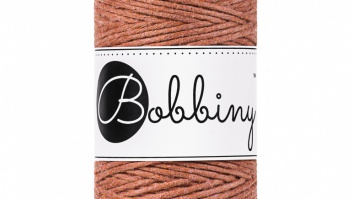 Bobbiny macrame cord - baby 1.5mm/100m - Terracotta brown