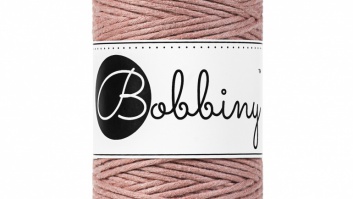 Bobbiny macrame cord - baby 1.5mm/100m - soft pink