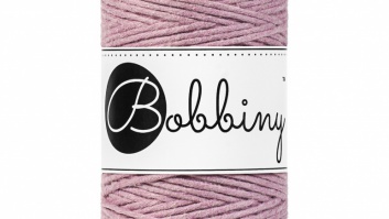 Bobbiny macrame cord - baby 1.5mm/100m - cool dusty pink