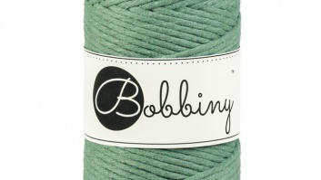 Bobbiny macrame cord - Regular 3mm/100m - eucalyptus green