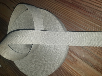 100% linen woven ribbon - 3 cm