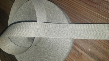 100% linen woven ribbon - 3 cm