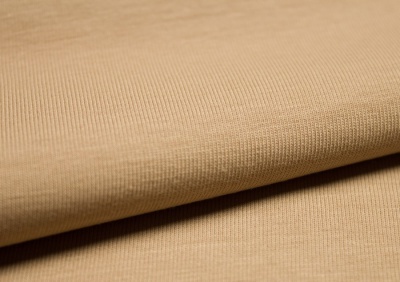 GOTS certified organic cotton thin jersey - peanut