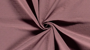 Cotton muslin fabric- 'dobby' plum color