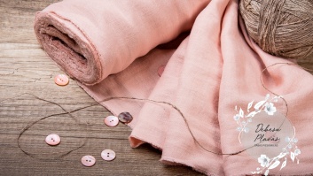 Softened linen - peach pink